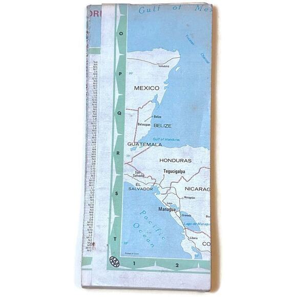 AAA South Eastern States Map 1982 Alabama Florida Georgia Louisiana Vintage - Picture 3 of 4